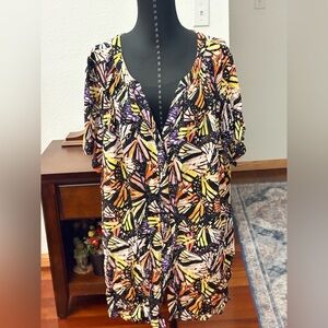 ROAMANS TOP SHIRT BLOUSE WOMEN SIZE 20W EXCELLENT CONDITION